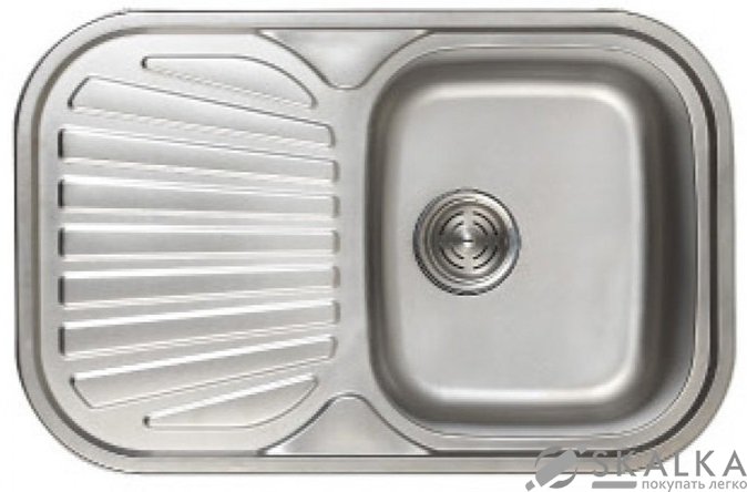 На фото Кухонная мойка Haiba 74x48 Satin матовая (HB0561)