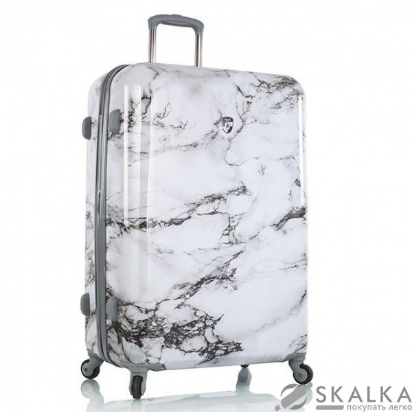 На фото Чемодан Heys Bianco (L) White Marble (925208)