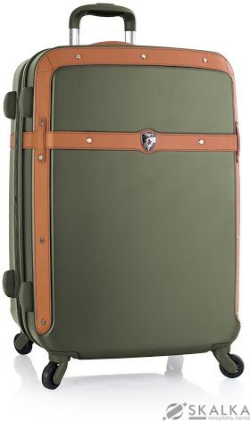 На фото Чемодан Heys Heritage (M) Olive (924335)