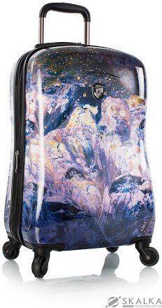 На фото Чемодан Heys Purple Amethyst (S) Stone Print (924326)