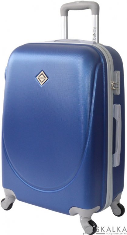 Чемодан ручная кладь Bonro Smile (мини) синий (10051802) На фото Чемодан ручная кладь Bonro Smile (мини) синий (10051802)