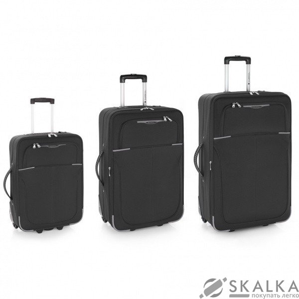 На фото Комплект чемоданов Gabol Malasia Black (S/M/L) 3шт 113301-001 (924706)