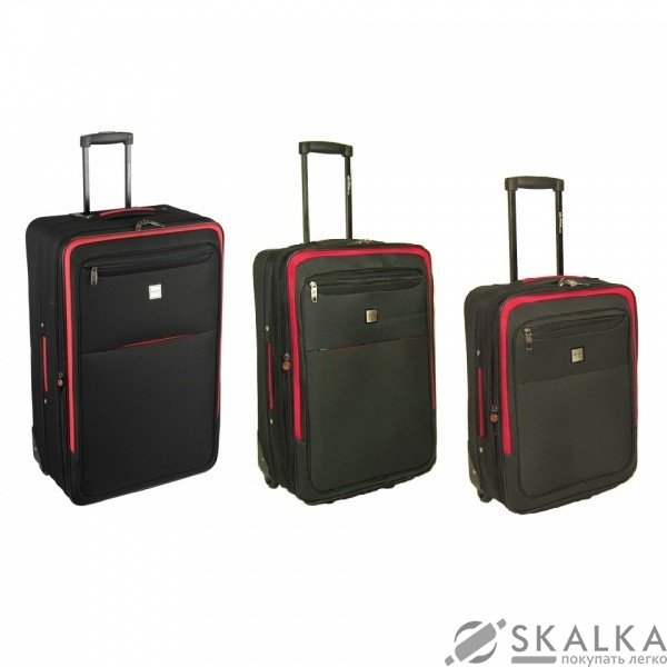 На фото Комплект чемоданов Skyflite Transit Black (S/M/L) 3шт (924430)