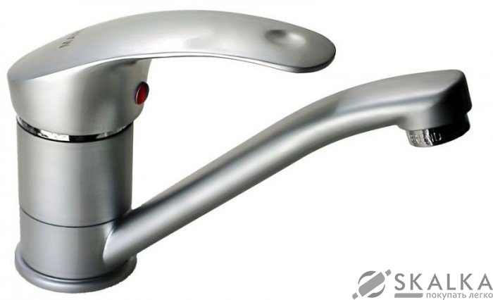 На фото Кухонный смеситель Haiba Mars 004 сатин (HB0246)