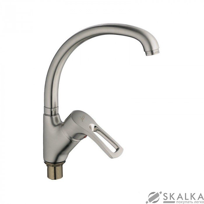 Кухонный смеситель Haiba Hansberg 777 на гайке сатин (HB0219) На фото Кухонный смеситель Haiba Hansberg 777 на гайке сатин (HB0219)