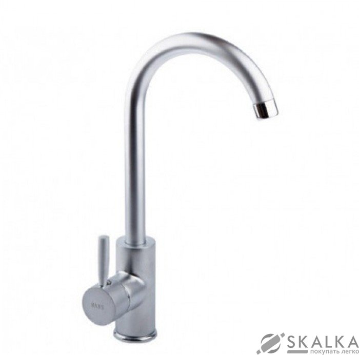 На фото Кухонный смеситель Haiba Hans 011 сатин (HB0164)