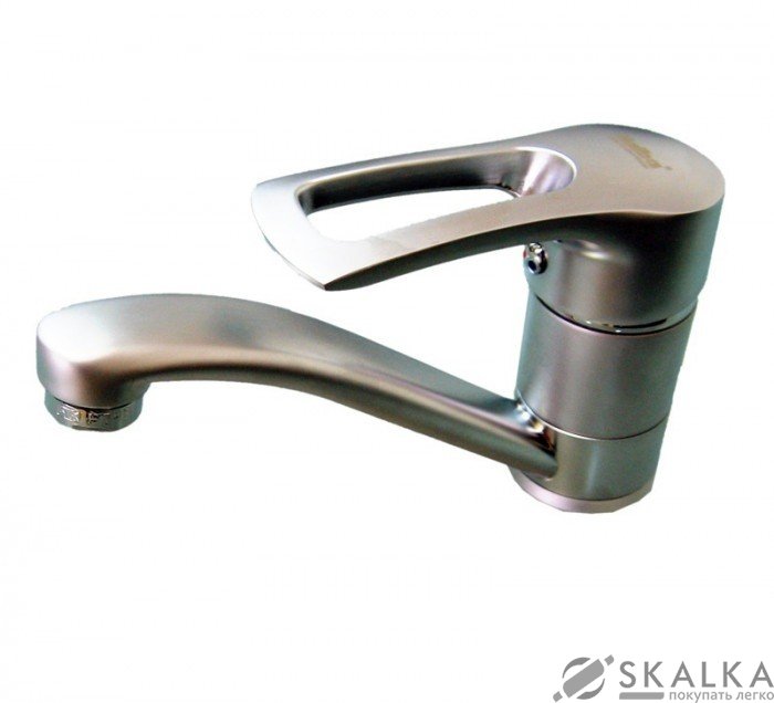 На фото Кухонный смеситель Haiba Hansberg 004-15 СМ из нержавейки (HB0190)