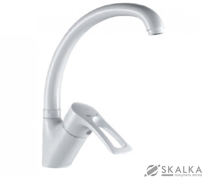 На фото Смеситель для кухни Haiba Hansberg 011 WHITE (HB0202)