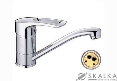 На фото Кухонный смеситель Cron Ceba 004-15 СМ (CR0003)