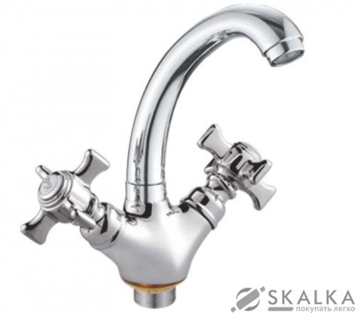 На фото Кухонный смеситель Cron Zeus 272 на гайке (CR0082)