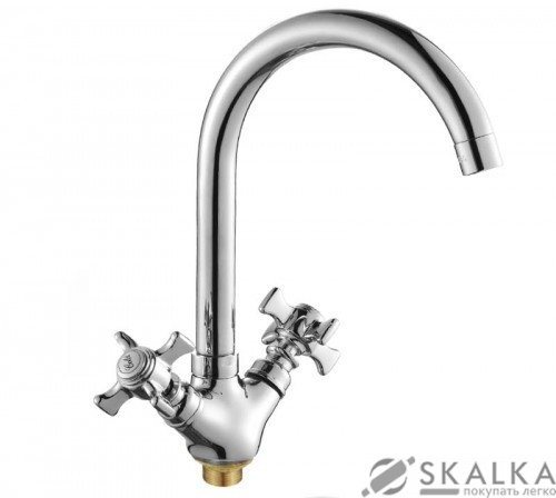 Кухонный смеситель Cron Zeus 275 на гайке (CR0085) На фото Кухонный смеситель Cron Zeus 275 на гайке (CR0085)