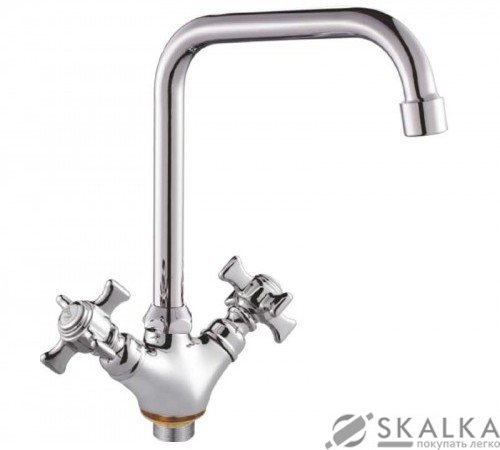 На фото Кухонный смеситель Cron Zeus 276 на гайке (CR0086)