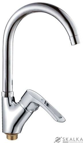 Кухонный смеситель Cron Hansberg 777-G на гайке из нержавейки (CR0794) На фото Кухонный смеситель Cron Hansberg 777-G на гайке из нержавейки (CR0794)