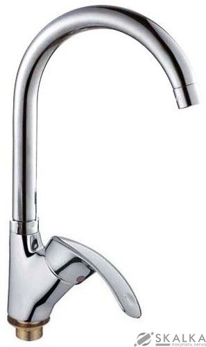 Смеситель для кухни Cron Mars 777-G на гайке из нержавейки (CR0784) На фото Смеситель для кухни Cron Mars 777-G на гайке из нержавейки (CR0784)