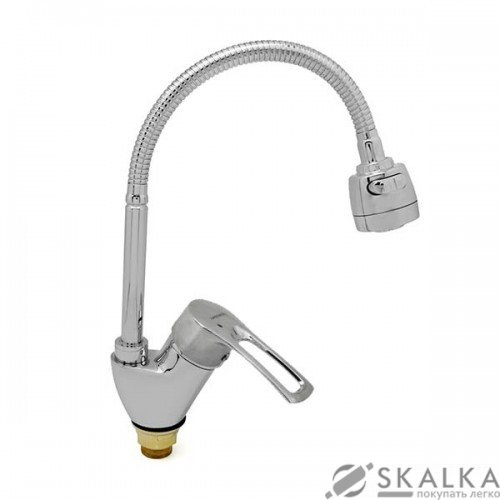 Кухонный смеситель G-Ferro Hansberg 777 REFLECTOR на гайке (GF1014) На фото Кухонный смеситель G-Ferro Hansberg 777 REFLECTOR на гайке (GF1014)