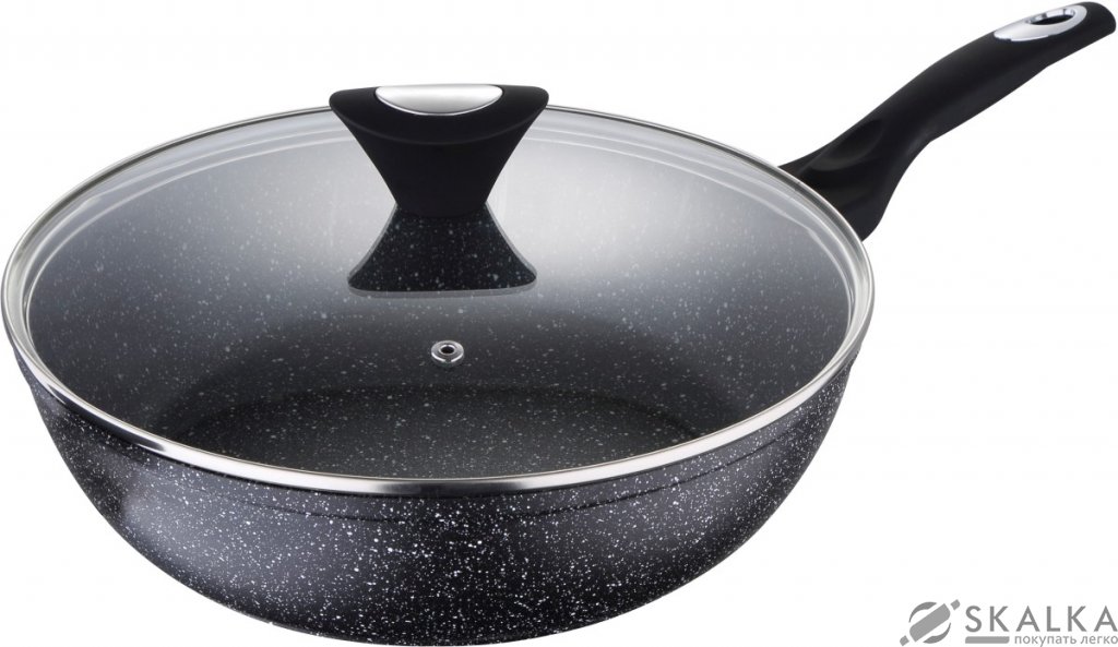 Сковорода сотейник Bergner Galaxy 24 см (BG-8419-MBB) На фото Сковорода сотейник Bergner Galaxy 24 см (BG-8419-MBB)