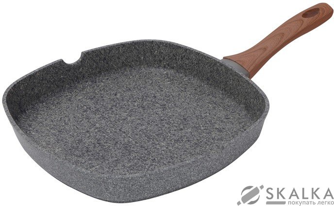 На фото Cковорода гриль Bergner Granito 28 см (BG-7979)