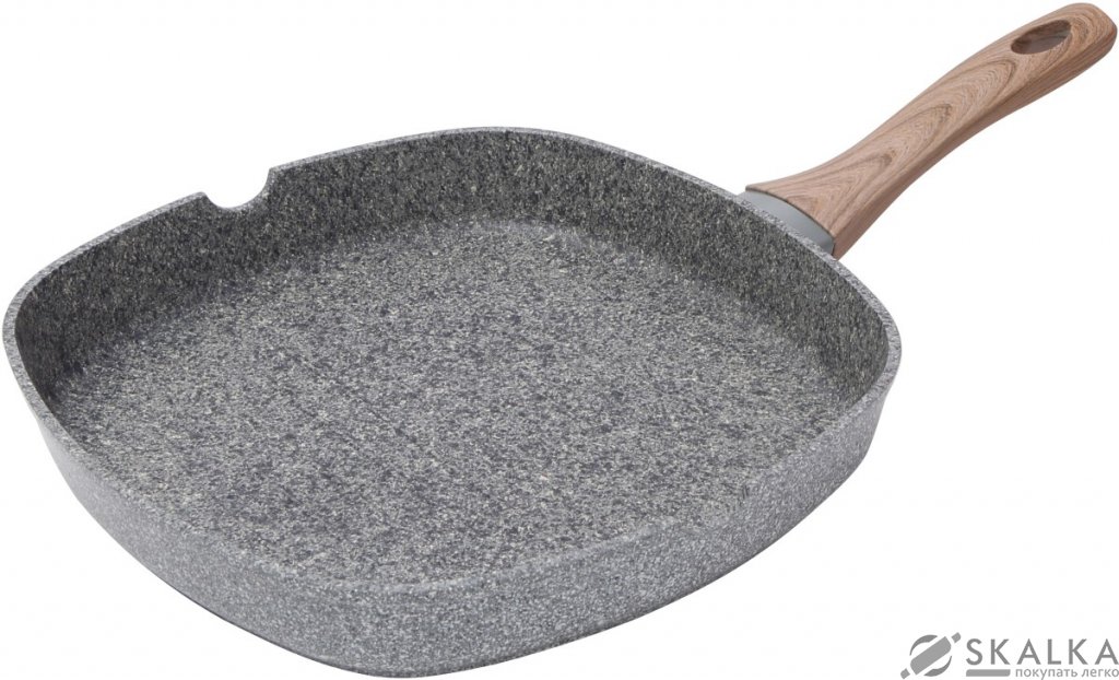 На фото Сковорода гриль San Ignasio Granito 28 см (SG-6154)
