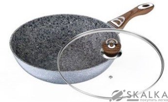 Cковорода вок Wellberg Bionic 30 см (WB-3391) На фото Cковорода вок Wellberg Bionic 30 см (WB-3391)