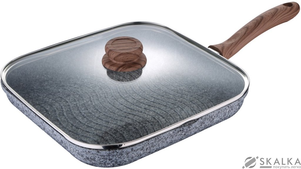 Cковорода гриль Wellberg 24 см (WB-2389) На фото Cковорода гриль Wellberg 24 см (WB-2389)