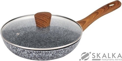 Сковорода Maxmark с мраморным покрытием 24 см (MK-FP4524M) На фото Сковорода Maxmark с мраморным покрытием 24 см (MK-FP4524M)