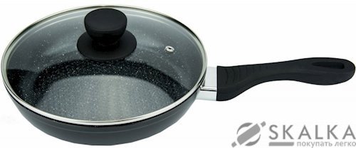 Сковорода Maxmark с мраморным покрытием 24 см (MK-FP4324M) На фото Сковорода Maxmark с мраморным покрытием 24 см (MK-FP4324M)