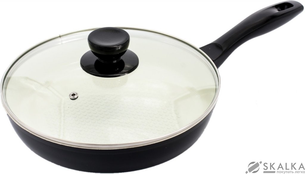 Сковорода OSCAR керамическое покрытие 24 см (MK-FP4324C (Black)) На фото Сковорода OSCAR керамическое покрытие 24 см (MK-FP4324C (Black))