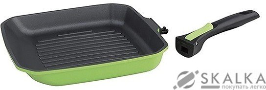На фото Cковорода гриль Gipfel Shafran 26 см (0672)