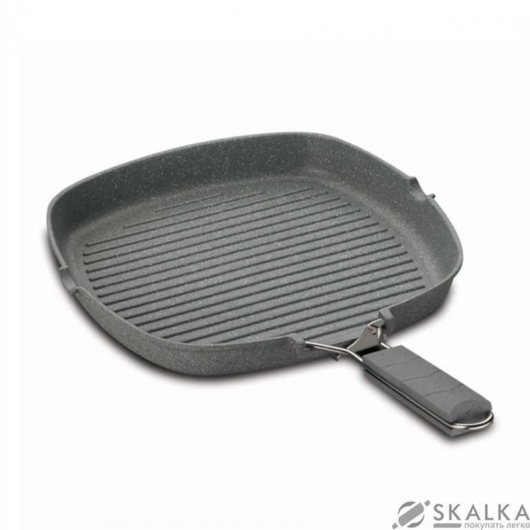 Cковорода гриль Korkmaz Fine-Cast Granite 28 см (A1498) На фото Cковорода гриль Korkmaz Fine-Cast Granite 28 см (A1498)