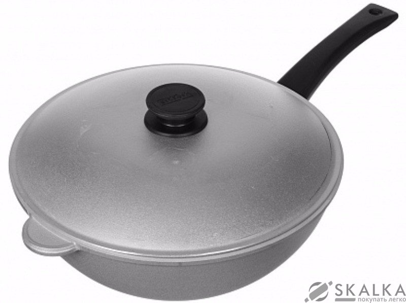 На фото Cковорода вок Биол 30 см (3002К)