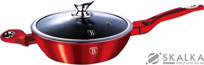 Сковорода-сотейник Berlinger Haus Burgundy Metallic Line 24 см BH-1259 На фото Сковорода-сотейник Berlinger Haus Burgundy Metallic Line 24 см BH-1259