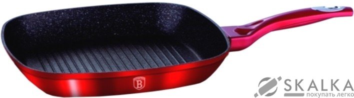 Сковорода-гриль Berlinger Haus Burgundy Metallic Line 28 см BH-1271 На фото Сковорода-гриль Berlinger Haus Burgundy Metallic Line 28 см BH-1271