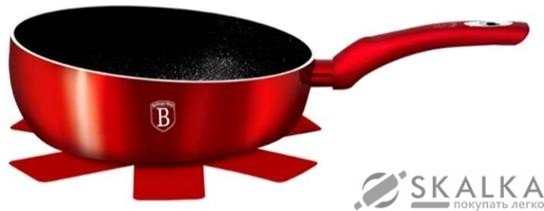 На фото Флип-сковорода Berlinger Haus Burgundy Metallic Line 26 см BH-1302N