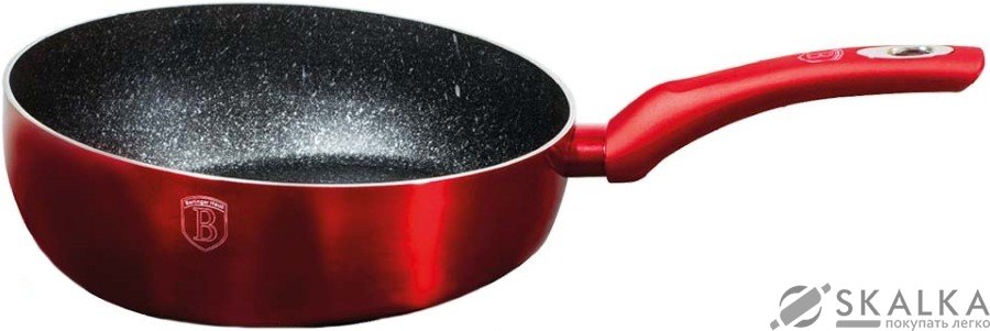 На фото Флип-сковорода Berlinger Haus Burgundy Metallic Line 26 см BH-1302