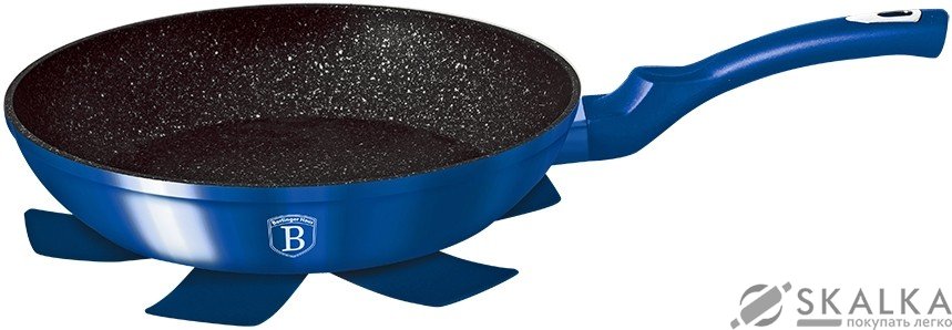 На фото Сковорода Berlinger Haus Metallic Line Royal Blue Edition 24 см BH-1647N