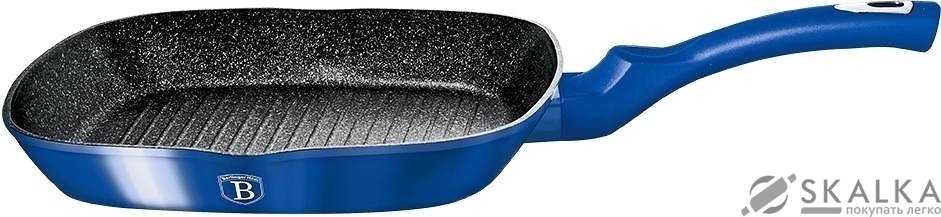 Сковорода-гриль Berlinger Haus Metallic Line Royal Blue Edition 28 см BH-1649N На фото Сковорода-гриль Berlinger Haus Metallic Line Royal Blue Edition 28 см BH-1649N