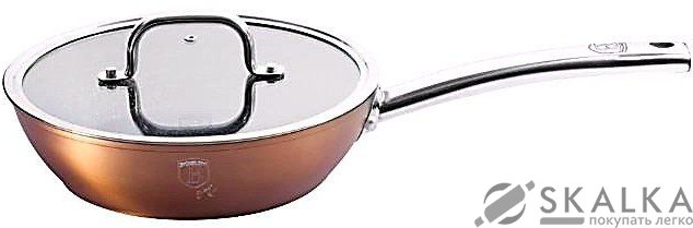 Сковорода-сотейник Berlinger Haus Bronze Titan 24 см BH-1690 На фото Сковорода-сотейник Berlinger Haus Bronze Titan 24 см BH-1690