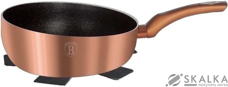 Флип-сковорода Berlinger Haus Rosegold Metallic Line 26 см BH-1522 На фото Флип-сковорода Berlinger Haus Rosegold Metallic Line 26 см BH-1522