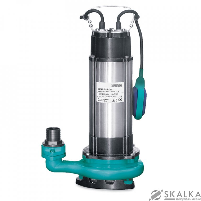 На фото Насос дренажный Aquatica 1.5 кВт Hmax 22 м Qmax 270 л/мин (773327)