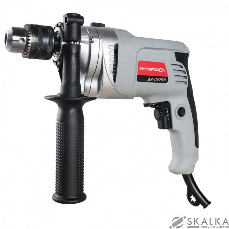 Дрель ударная Интерскол ДУ-13/750 ЭР На фото Дрель ударная Интерскол ДУ-13/750 ЭР