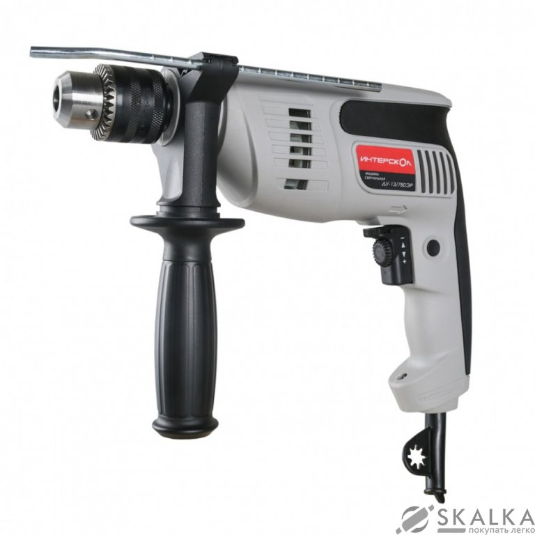 Дрель ударная Интерскол ДУ-13/780ЭР На фото Дрель ударная Интерскол ДУ-13/780ЭР