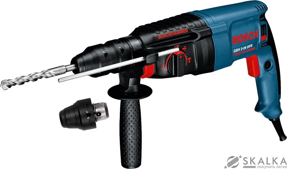 На фото Перфоратор Bosch 800 Вт SDS Plus 2 режима (15391)