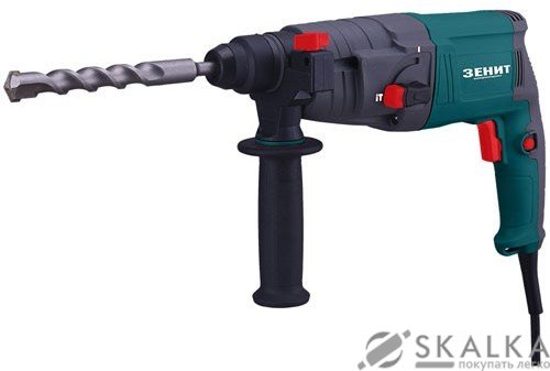 На фото Перфоратор Зенит 750 Вт SDS Plus 2 режима (845230)