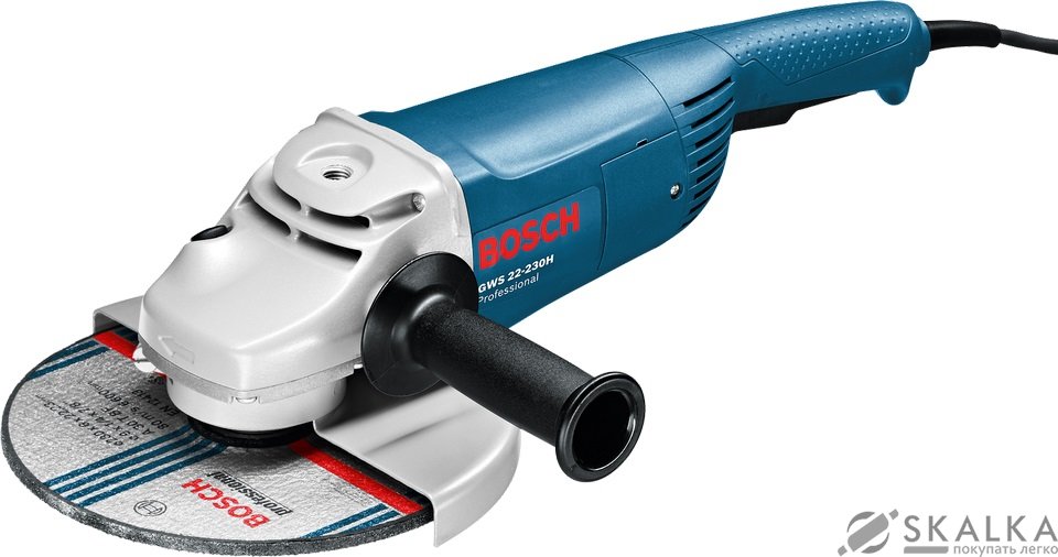 На фото Болгарка Bosch GWS 22-230 H 2200 Вт 230 мм (28824)