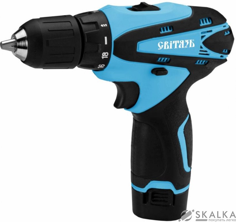 Шуруповерт аккумуляторный Світязь СШЛ 1415-2 Б2 14.4 В Li-Ion (68529) На фото Шуруповерт аккумуляторный Світязь СШЛ 1415-2 Б2 14.4 В Li-Ion (68529)