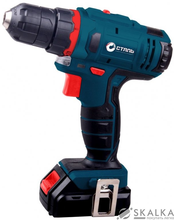 На фото Дрель-шуруповерт аккумуляторный Сталь Ш 1215 БЛ 12 В Li-Ion (60119)
