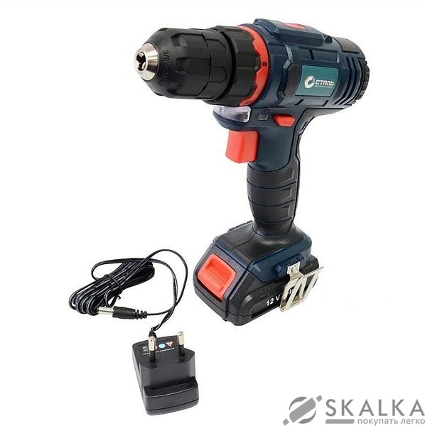 На фото Шуруповерт аккумуляторный Сталь ШЛ 1215 12 В Li-Ion (68518)