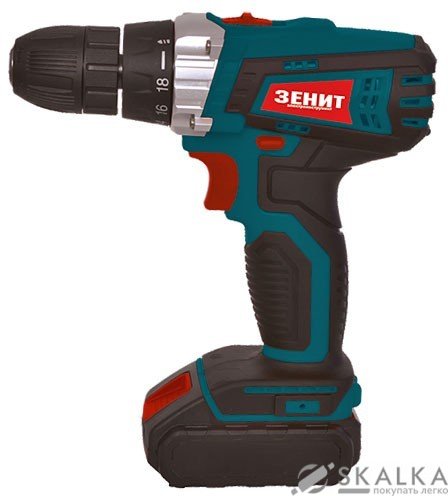 На фото Шуруповерт аккумуляторный Зенит ЗША-18 Li (844124)