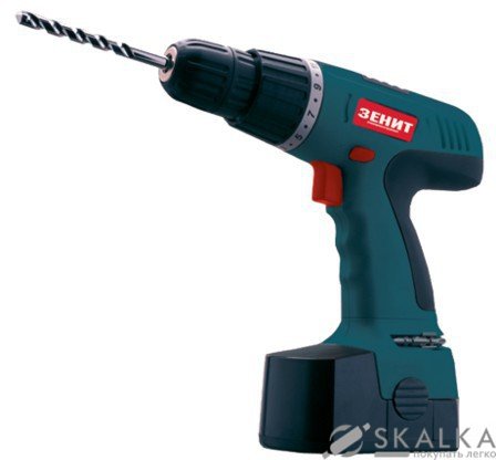 На фото Шуруповерт аккумуляторный Зенит ЗША-18/Е (825808)