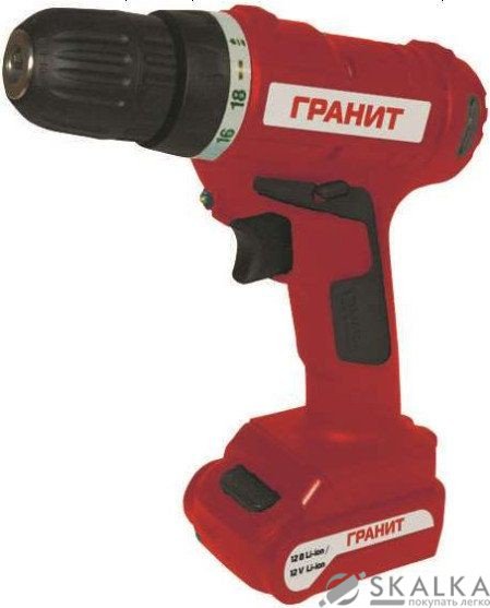 На фото Шуруповерт аккумуляторный Гранит ШБА-12/1 Li (845260)